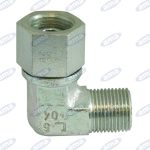 Adattatore 90° 3/8" M/F girevole