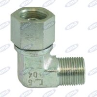 Adattatore 90° 3/8" M/F girevole