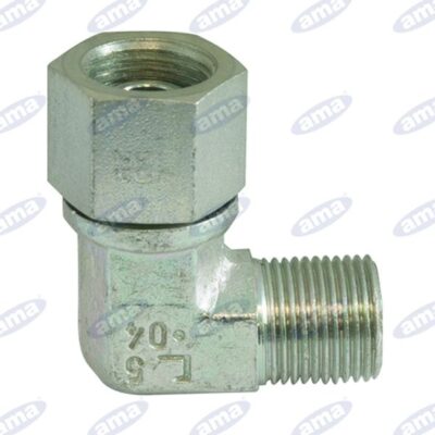 Adattatore 90° 3/8" M/F girevole