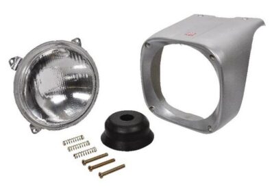 Portafaro dx + Faro + protezione in gomma (no lampadina)