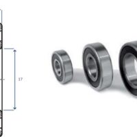 Cuscinetto a sfera 6003 2RS