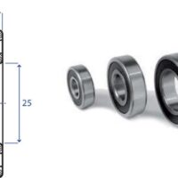Cuscinetto a sfera 6005 2RS