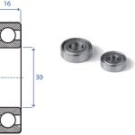 Cuscinetto a sfere 6208 2Z