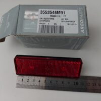 Catadiottro rettangolare rosso