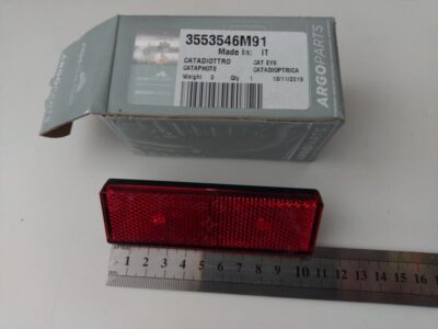 Catadiottro rettangolare rosso