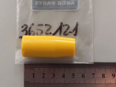Pomello giallo filettato M8