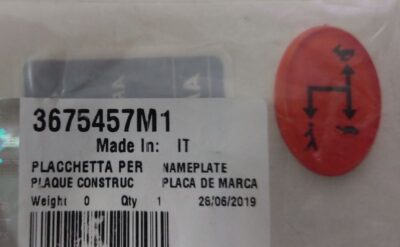Placchetta 3 gamme