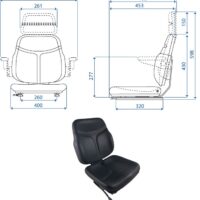 Sedile Skay SC74 con guide