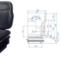 Sedile Skay SC74 con molleggio stretto meccanico M200