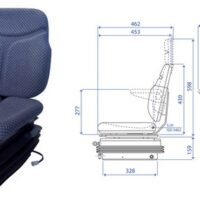 Sedile in stoffa SC74 con molleggio stretto ad aria M97