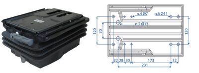 Molleggio meccanico stretto M200