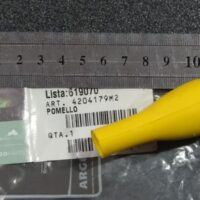 Pomello giallo tondo lungo 10mm