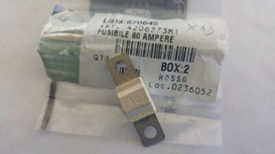 Fusibile Lungo 80A 32V bianco