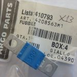 Fusibile Lungo 100A 32V azzurro