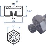 Nipples 3/8" - 3/8" NPT