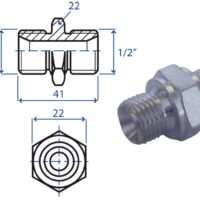 Nipples 1/2" - 1/2" NPT