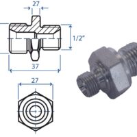 Nipples M. 3/8" - M. 1/2"