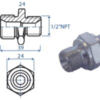 Nipples riduzione M3/8" - M1/2" NPT