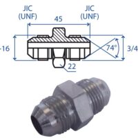 Nipples JIC 3/4"-16 - JIC 3/4"-16