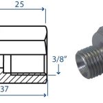 Riduzione M/F M.1/4" F.3/8"