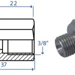 Riduzione M/F M.1/2" F.3/8"