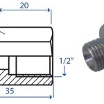 Riduzione M/F M.18x1,5 F.1/2"