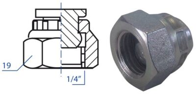 Tappo F/ girevole F. 1/4"