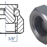 Tappo F/ girevole F. 3/8"