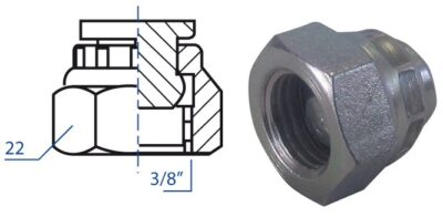 Tappo F/ girevole F. 3/8"