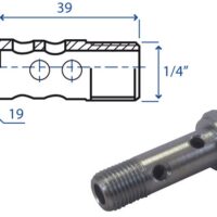 Bocchettone 8 fori 1/4"