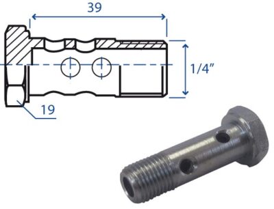Bocchettone 8 fori 1/4"
