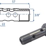 Bocchettone 8 fori 3/8"