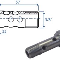 Bocchettone 8 fori 3/8"