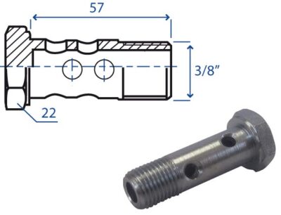 Bocchettone 8 fori 3/8"