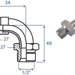 Adattatore M/F curvo 90° 1/2"