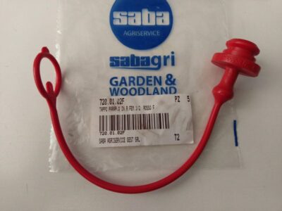 Tappo in gomma per push-pull 1/2 rosso