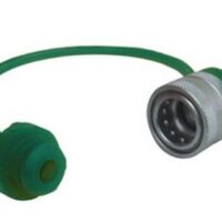 Tappo in gomma per push-pull 1/2 verde