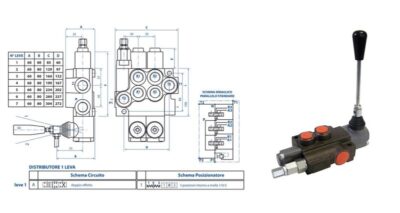 Distributore 45lt 1 leva DE