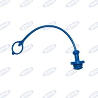 Tappo in gomma per innesto femmina 1/2" blù