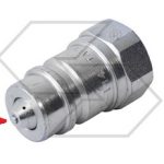 Innesto rapido valvola maschio 1/2" Gas con funghetto sporgente