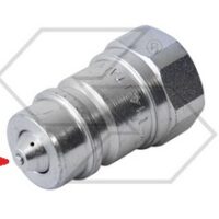 Innesto rapido valvola maschio 1/2" Gas con funghetto sporgente