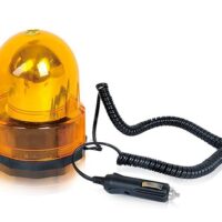 Lampeggiante Trattore 12V Con Base Magnete Lampada Alogena BA15S