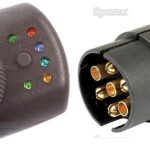 Presa rimorchio maschio 7 poli a LED