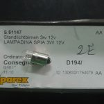 Lampadina 12V 3W BA9S