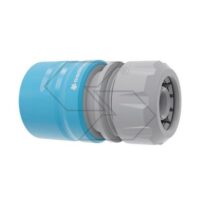 Raccordo a gancio rapido per tubi 1/2"-5/8" - 12,5mm/15mm senza valvola automatica di chiusura interna.