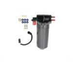 Kit pompa gasolio elettrica con filtro ad immersione. Innesto elettrico a 90° rotante 360°