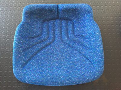 Cuscino in tessuto azzurro per sedile Grammer