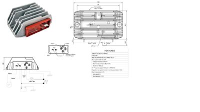 Regolatore 12V parallelo con luce spia, carica batteria e segnale W