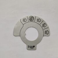 Piastra indicazione luci