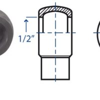 Occhio a saldare, foro filetto Ø1/2" tubo Ø esterno 16mm